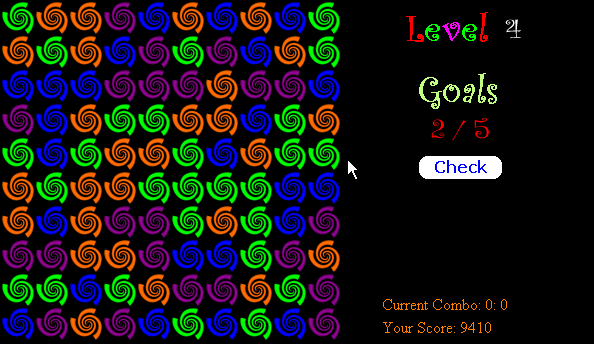 Sega Swirl (Windows) screenshot: Moving to the Level 4.