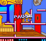 Tiny Toon Adventures: Buster Saves the Day (Game Boy Color) screenshot: Pausing the game