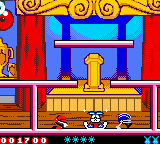 Tiny Toon Adventures: Buster Saves the Day (Game Boy Color) screenshot: Don't let the enemies touch you or you will lose a life
