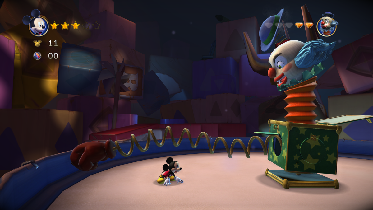 Castle of Illusion Starring Mickey Mouse (Windows) screenshot: Toy Land boss