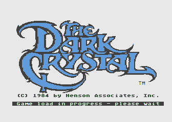 Hi-Res Adventure #6: The Dark Crystal (Atari 8-bit) screenshot: The title screen