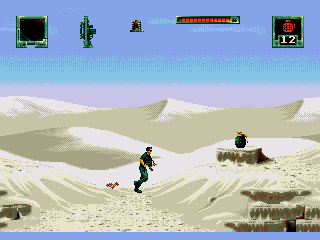 Stargate (Genesis) screenshot: Wandering in the desert