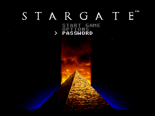 Stargate (Genesis) screenshot: Title screen
