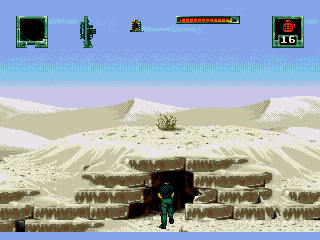 Stargate (Genesis) screenshot: Entering a cave