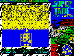 Super Tank Simulator (ZX Spectrum) screenshot: Game start