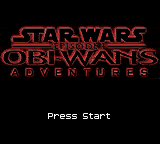 Star Wars: Episode I - Obi-Wan's Adventures (Game Boy Color) screenshot: Title screen.