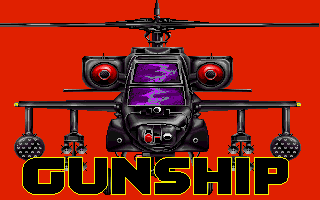 Gunship (Amiga) screenshot: Title screen