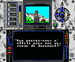 Hacker (MSX) screenshot: On the surface; can this guy help you?