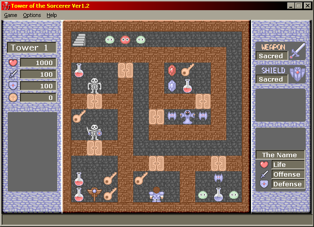 Tower of the Sorcerer (Windows) screenshot: First floor of the Tower