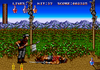 Sword of Sodan (Genesis) screenshot: Sadly, so did I