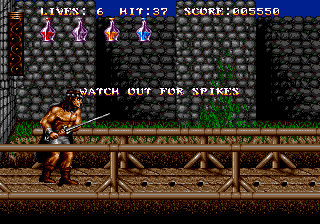 Sword of Sodan (Genesis) screenshot: Level 2 start