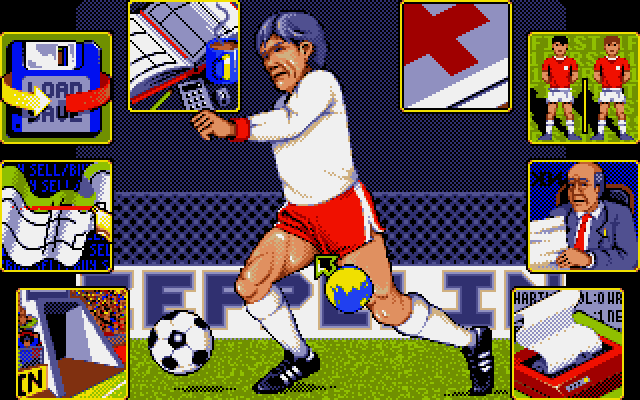 Graeme Souness Soccer Manager (Amiga) screenshot: Main menu