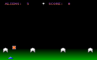They Came From Outer Space !!! (Amiga) screenshot: Falling bonus