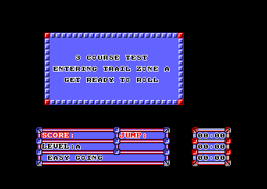 Trailblazer (Amstrad CPC) screenshot: Ready for level A
