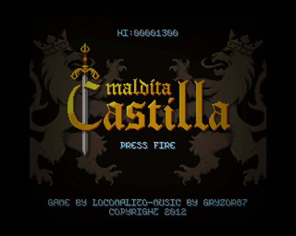 Maldita Castilla (Linux) screenshot: Title screen