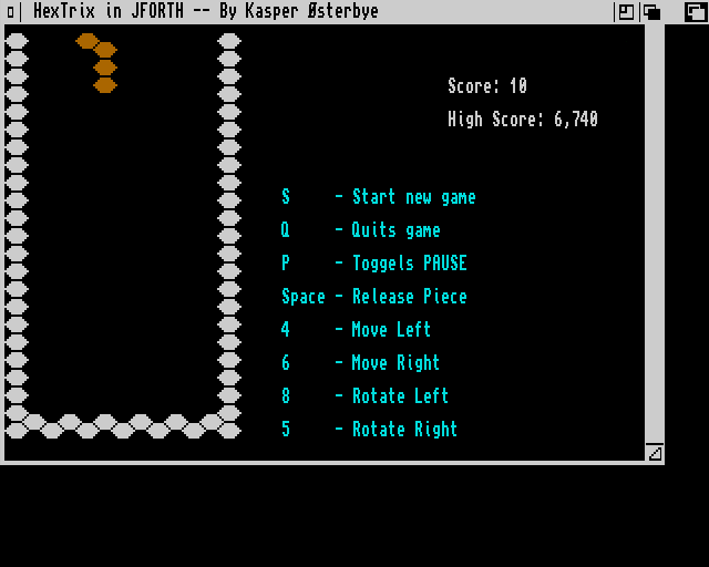 Hextrix (Amiga) screenshot: Starting out