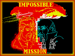 Impossible Mission (ZX Spectrum) screenshot: Title screen
