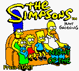 The Simpsons: Night of the Living Treehouse of Horror (Game Boy Color) screenshot: Title screen.