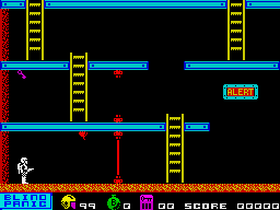 Blind Panic (ZX Spectrum) screenshot: Game start