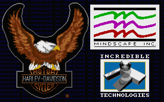 Harley-Davidson: The Road to Sturgis (Atari ST) screenshot: Title screen