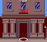 The Incredible Crash Dummies (Game Gear) screenshot: The screen scrolls from the target...