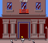 The Incredible Crash Dummies (Game Gear) screenshot: ...and hits the ground!