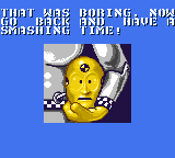 The Incredible Crash Dummies (Game Gear) screenshot: Bad luck!