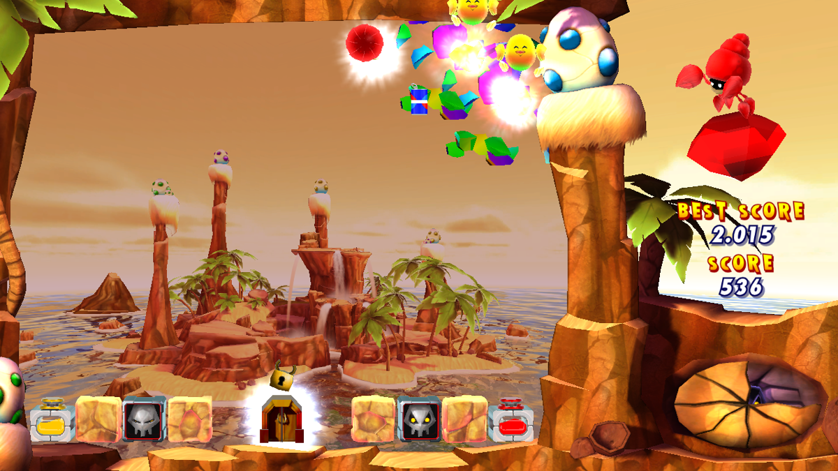 Gem Smashers (Windows) screenshot: Gems cleared and exit being unlocked