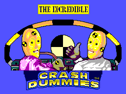 The Incredible Crash Dummies (SEGA Master System) screenshot: Title screen