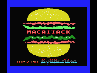 MacAttack (MSX) screenshot: Title screen
