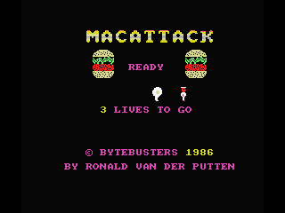 MacAttack (MSX) screenshot: Title screen 2