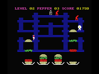 MacAttack (MSX) screenshot: Catch the bottle before it disappears