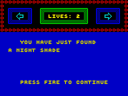 Incredible Shrinking Fireman (ZX Spectrum) screenshot: This was before Ultimate's game Night Shade by the way
