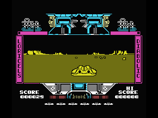 Mach 3 (MSX) screenshot: Shoot the fighter space ships