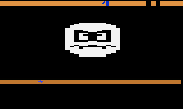 Tunnel Runner (Atari 2600) screenshot: GOTCHA! You weren't fast enough, and the Zot cornered you!