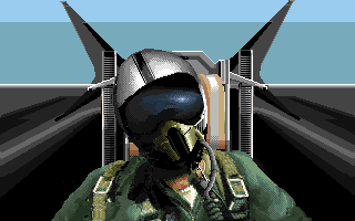 F29 Retaliator (Amiga) screenshot: Pilot view