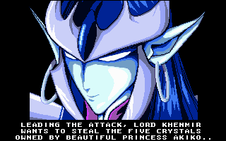 Gunbee F-99: The Kidnapping of Lady Akiko (Amiga) screenshot: The evil lord