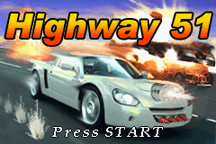 Ultimate Arcade Games (Game Boy Advance) screenshot: Highway 51 title screen