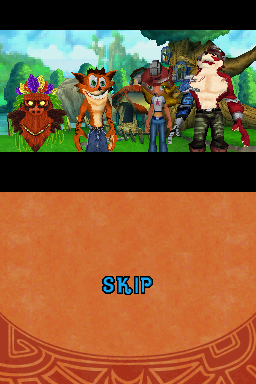 Crash: Mind Over Mutant (Nintendo DS) screenshot: The Bandicoots