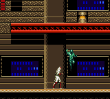 Shinobi II: The Silent Fury (Game Gear) screenshot: These ninjas drop from the ceiling