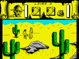 Tusker (ZX Spectrum) screenshot: Dying