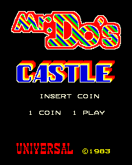 Mr. Do!'s Castle (Arcade) screenshot: Title Screen.