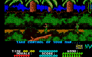 Platoon (Amiga) screenshot: In game shot