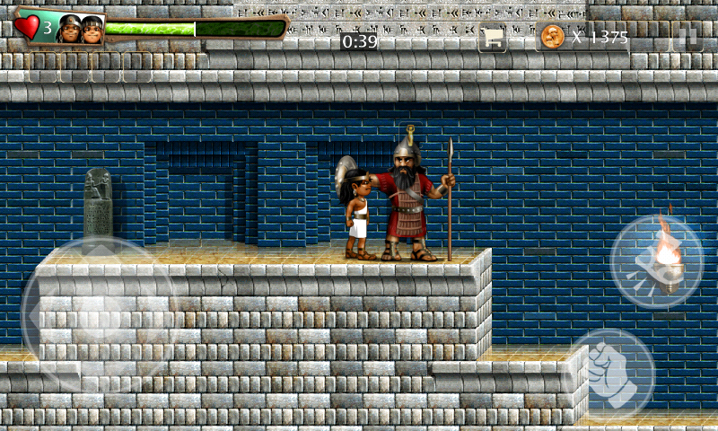 Babylonian Twins (Android) screenshot: A guard