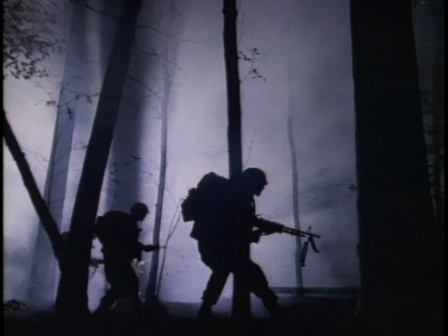 Delta Force 2 (Windows) screenshot: Mission in the dark forest