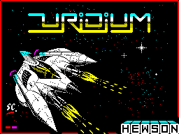 Uridium (ZX Spectrum) screenshot: Title screen