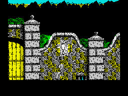 Viaje al centro de la tierra (ZX Spectrum) screenshot: Like so many Spanish games, the detail is high