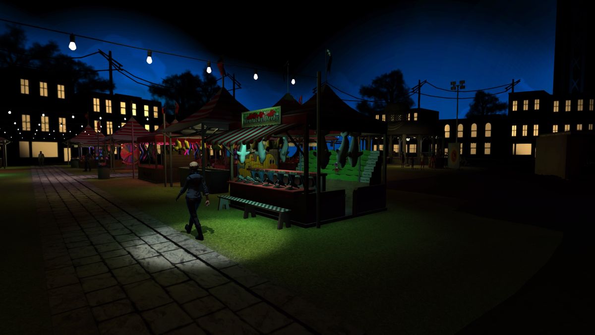 Knee Deep (PlayStation 4) screenshot: Town carnival isn't very lively