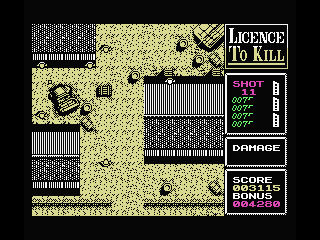 007: Licence to Kill (MSX) screenshot: Shoot those enemies