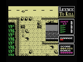 007: Licence to Kill (MSX) screenshot: You are almost done